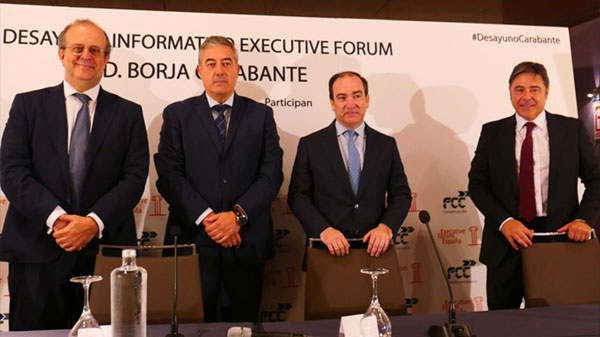 FCC Construcción and FCC Medio Ambiente take part in the breakfast briefing given by Madrid City Council's Town Planning, Environment and Mobility Delegate