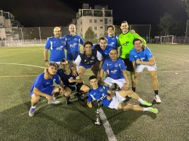 FCC, champions of the Gold Division of the 7-a-side Football League for Large Companies