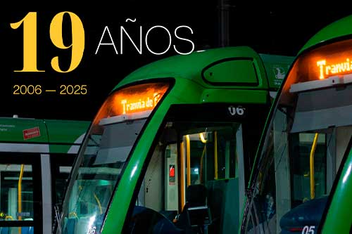 The Parla Tram celebrates 19 years of service to the city