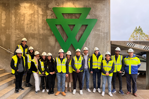 Students from the Universidad Europea visit the facilities of the El Alto Factory, of the Cementos Portland Valderrivas Group