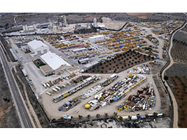 Students from the European University visit the Central Machinery Site of FCC Construcción