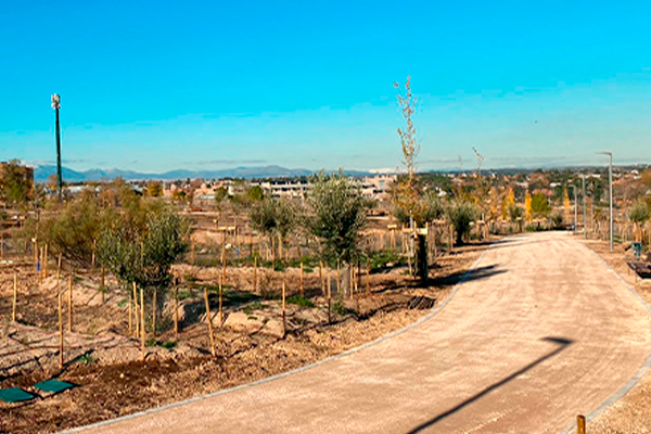The “Avenida del Talgo” project within the Metropolitan Forest receives a visit from the Councilor for Urban Development of the Madrid City Council and the London ambassador in Madrid