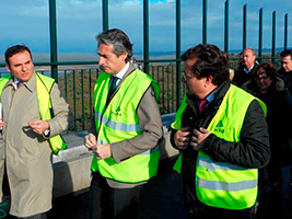 The Minister of Public Works visits works on FCC-built Almonte Viaduct
