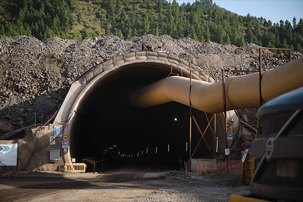 FCC Construcción completes the opening of the second Erjos tunnel (Tenerife)