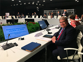 Francisco Esteban participates in the discussion table “Accelerating Action to Build a Resilient 1.5º World” of COP25 Madrid