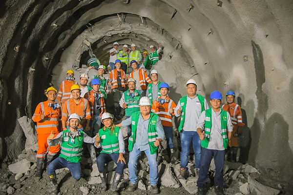FCC Construcción completes the excavation of the rescue gallery