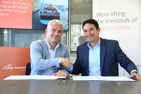FCC Construcción inicia el proyecto de construcción de dos atraques para APM Terminals Barcelona