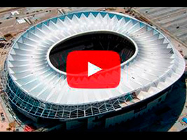 FCC Construcción completes the installation of the Wanda Metropolitano roof membrane