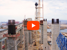 The video about the construction progress of the Gerald-Desmont Bridge (Los Angeles) is already available on the YouTube channel of FCC Construcción