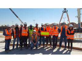 The FAST Consortium finalizes the assembly work of the prefabricated structure depot Line 5 Metro of Riyadh (Saudi Arabia)
