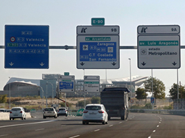 The accesses from the M-40, built by FCC, to the Wanda Metropolitano, are open to traffic