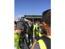 The Minister for Development visits the Mediterranean High Speed Corridor Connection Project