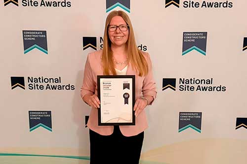 The A-465 highway expansion project (Wales, United Kingdom) wins the 2026 Bronze Award at the CCS National Site Awards