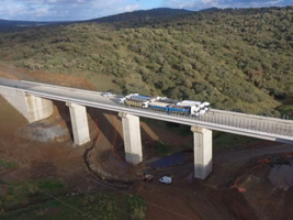 FCC Construcción and Convensa have carried out the load test of the viaducts of the Arroyo de la Charca-Grimaldo section
