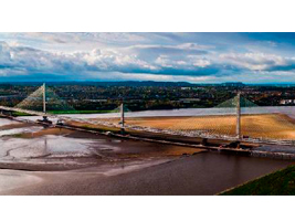 The Mersey Bridge, built by FCC Construccion, winner of the Concrete Societys 2018 Awards