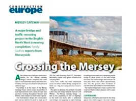 El puente de Mersey, construido por FCC Construcción cobra papel protagonista en la prestigiosa revista Construction Europe