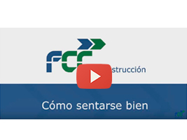 The video that learn us how to sit well in our workplace is already available on the YouTube channel of FCC Construccion