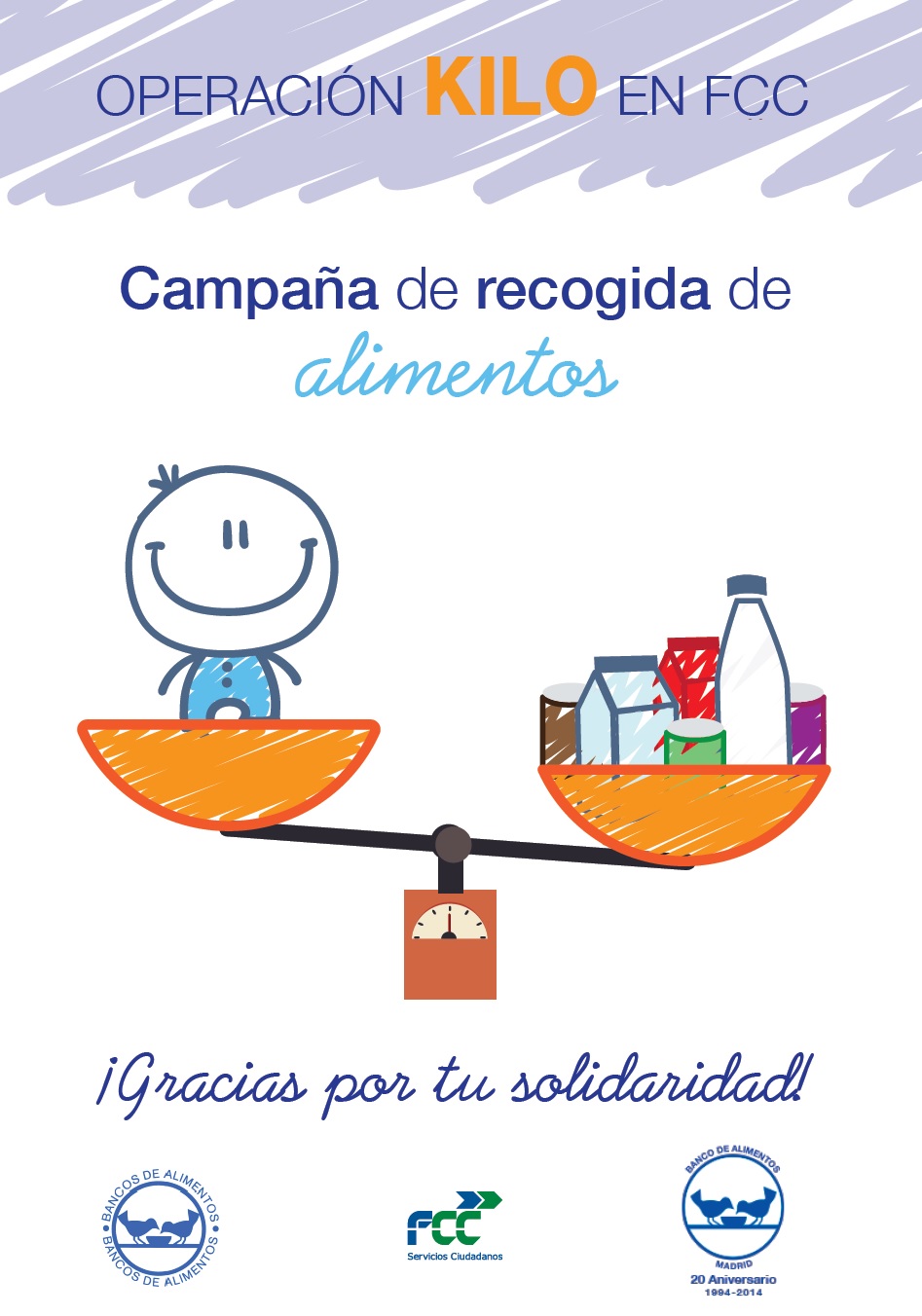 FCC pone en marcha la campaña Operación Kilo para recoger alimentos de primera necesidad