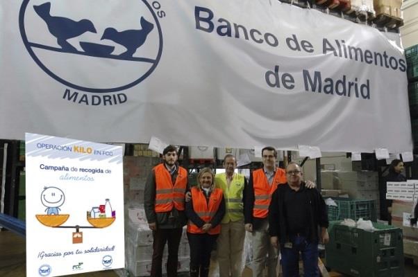 FCC dona más de 15 toneladas de comida y productos de primera necesidad al Banco de alimentos