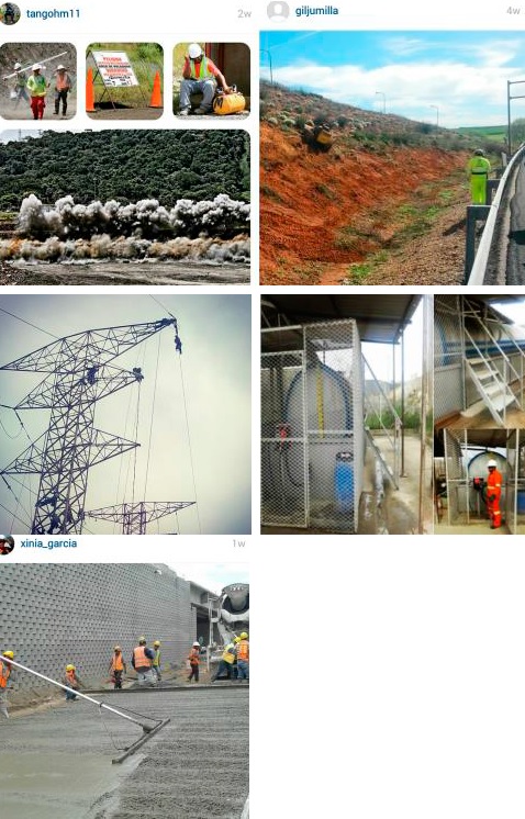 Winners of the Instagram competition on Health and Safety at Work at FCC Construcción