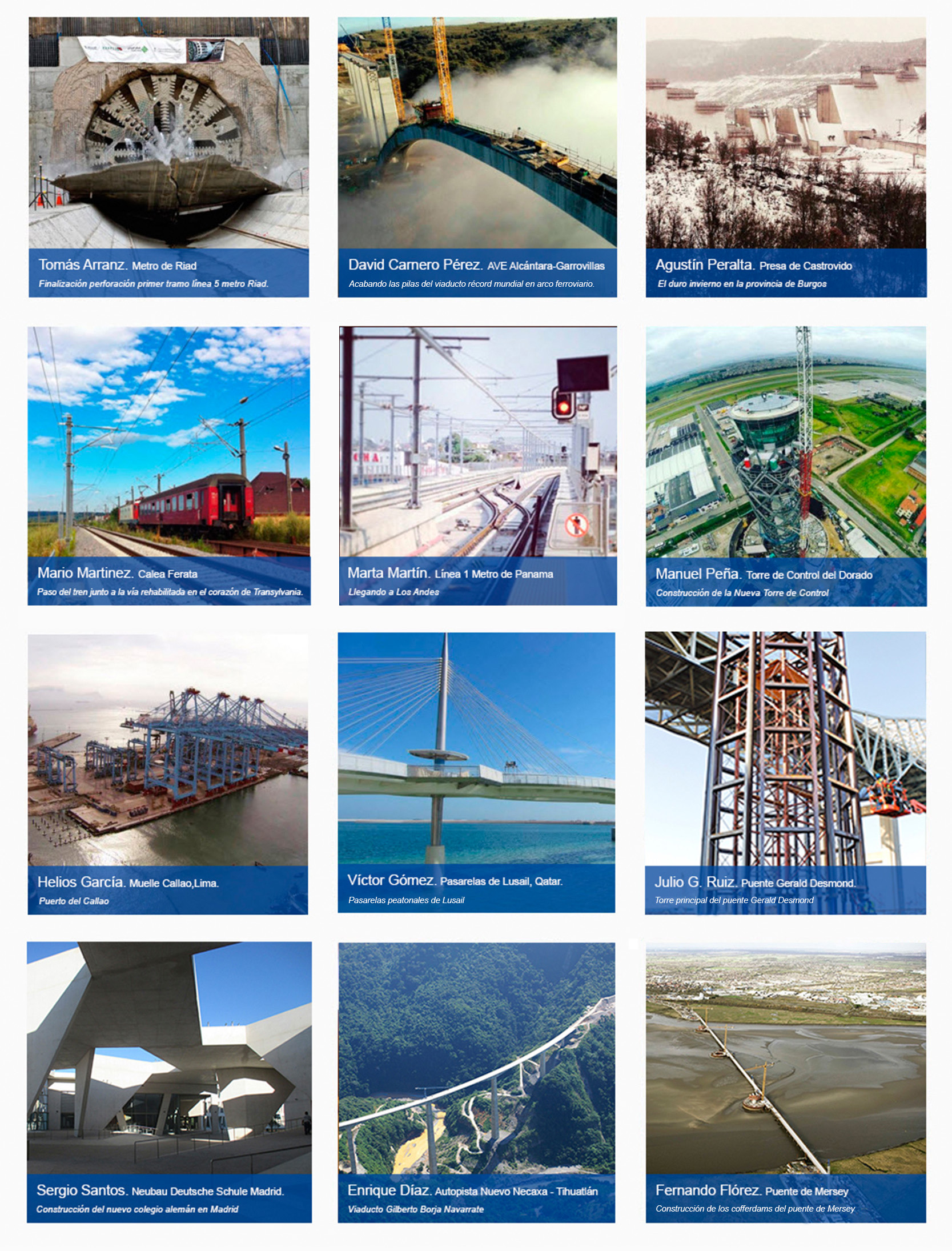 El certamen de Instagram “Las 12 mejores fotos de obras de FCC Construccion de 2015” ya tiene ganadores