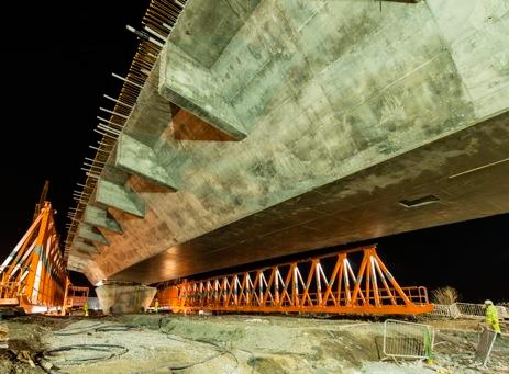 First deck span completed for Mersey Gateway's north approach viaduct