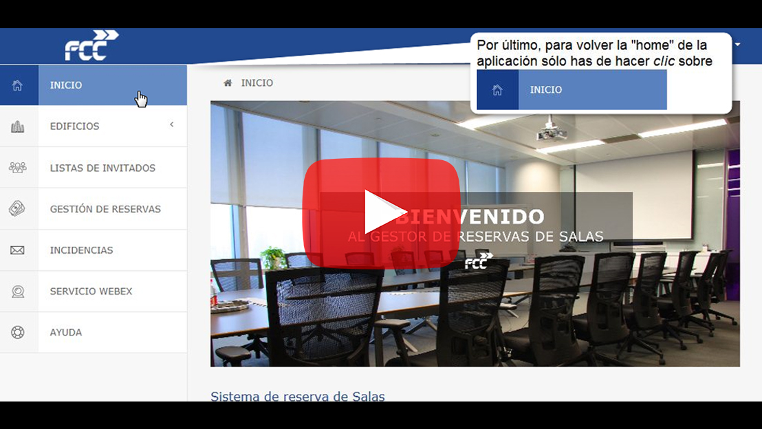 Nueva aplicación para la reserva de sala para los centros de Las Tablas y Federico Salmón