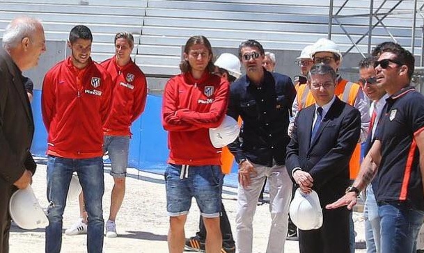 El estadio “La Peineta”, construido por FCC, recibió la visita del Club Atlético de Madrid