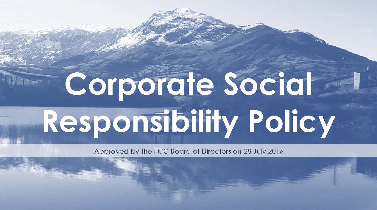 The FCC Board approves the Group´s CSR policy for the sustainable debelopment of its activities