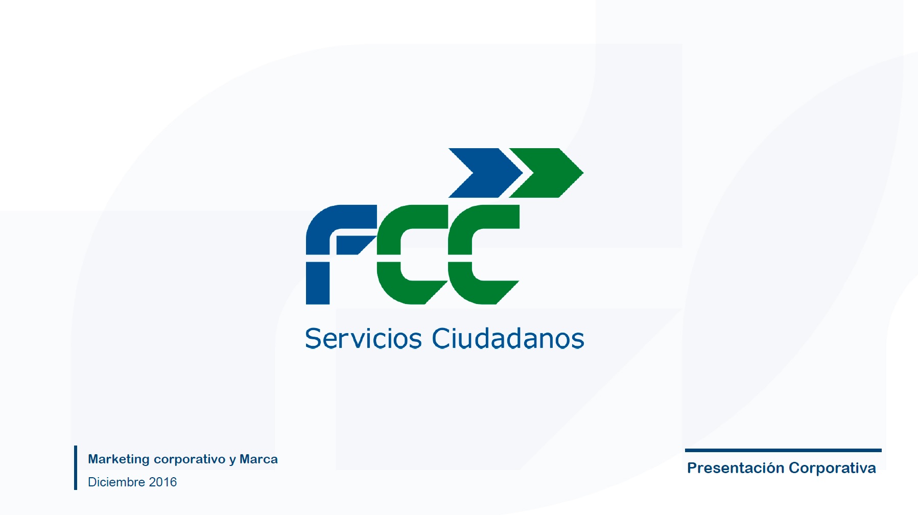 Ya están disponibles las nuevas presentaciones corporativas de FCC y sus Áreas de Negocio