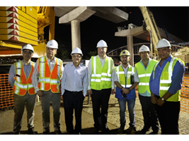 FCC Construccion completes the assembly of the "U" beams of line 2 Metro Panama