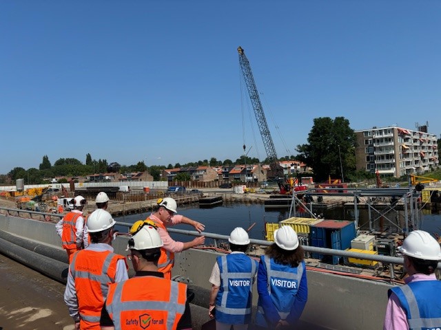 The Spanish ambassador to the Netherlands visits the A9 dual carriageway widening project (Netherlands)