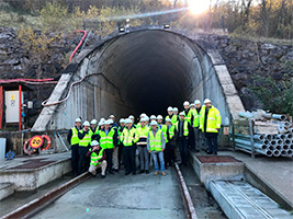 FCC Construcción presente en la visita de autoridades al proyecto ferroviario Variante de Pajares