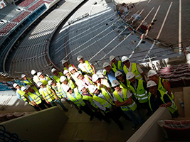 FCC muestra el avance del Wanda Metropolitano en la Semana de la Ingeniería