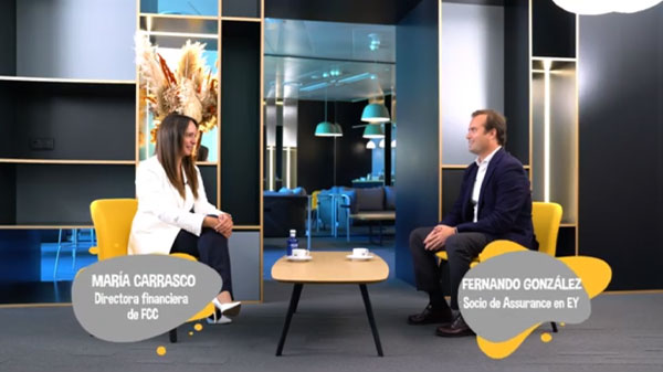 Maria Carrasco, CFO FCC Construcción participates in podcast ‘A coffee with ....’. From EY