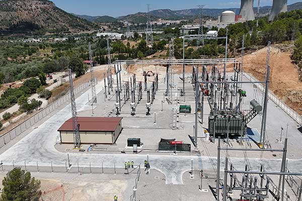 FCC Industrial avanza en la construcción de las subestaciones de conexión a red de los parques fotovoltaicos de Cofrentes (Valencia)