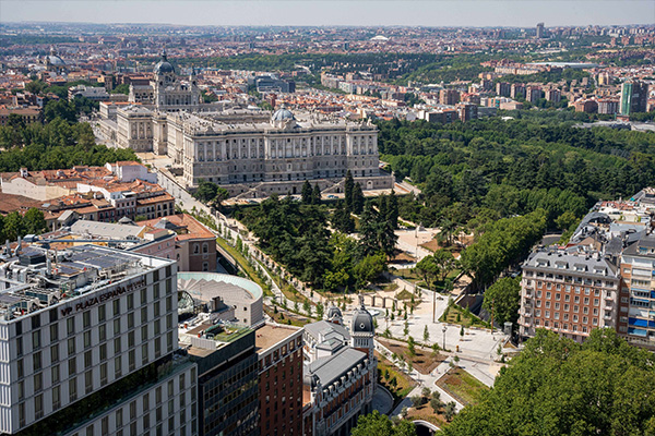 The remodeling of the Plaza de España, awarded by the XVI Spanish Biennial of Architecture and Urbanism