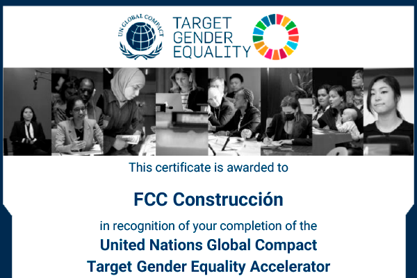 FCC Construcción is the first construction company to participate in the Target Gender Equality program