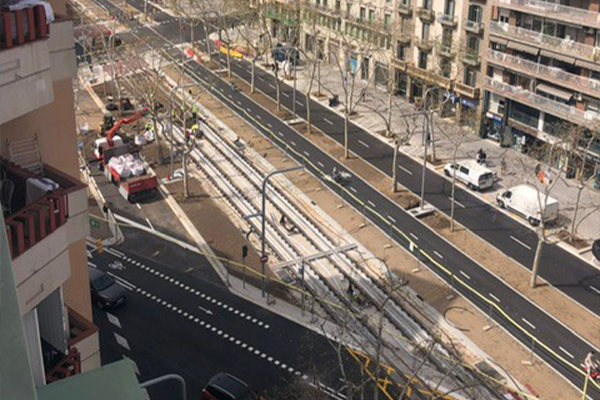FCC Construcción completes development work on the Barcelona tramway junction project